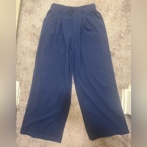 Halara High Waisted Wide Leg Waffle Pants - Medium Petite